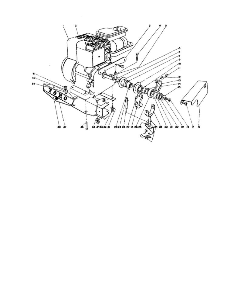 Engine Assembly Diagram and Parts List for 10323 800001 THRU 200001 & UP Lawn Boy Lawn Mower